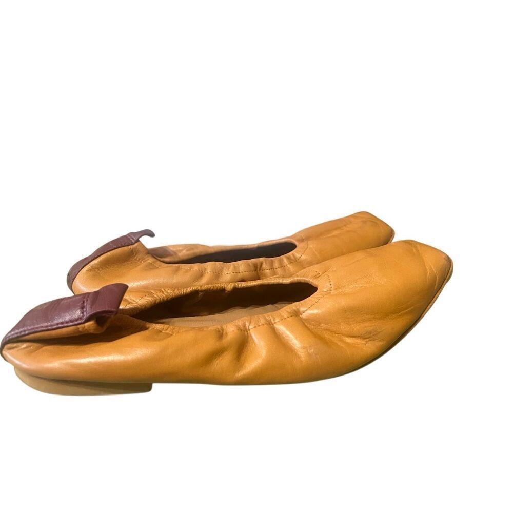 Flattered Nadine cognac leather ballet flats in size 39 - Picture 3 of 10